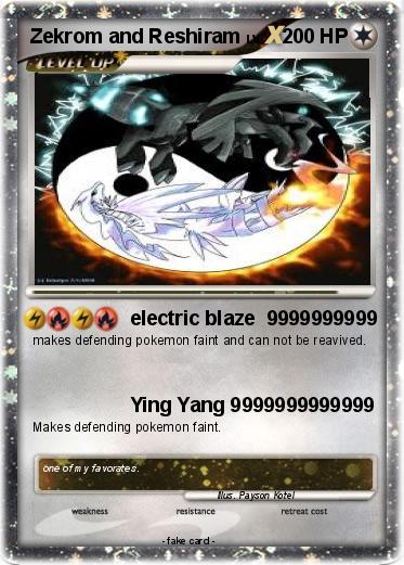 Pokemon Zekrom and Reshiram