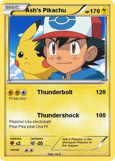 Pokemon Ash’s Pikachu