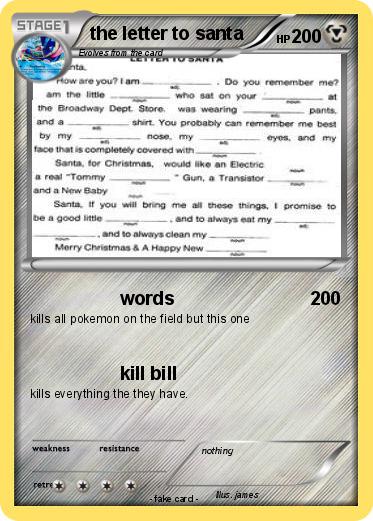 Pokemon the letter to santa