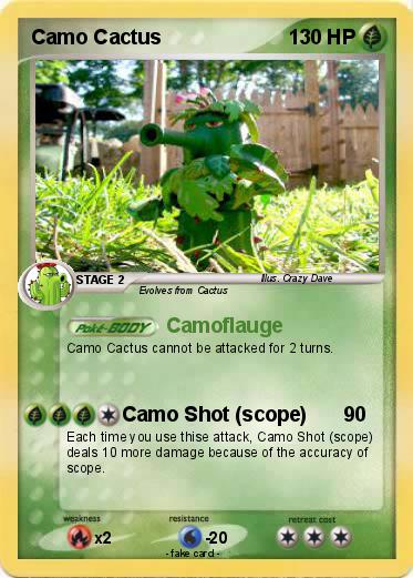 Pokemon Camo Cactus