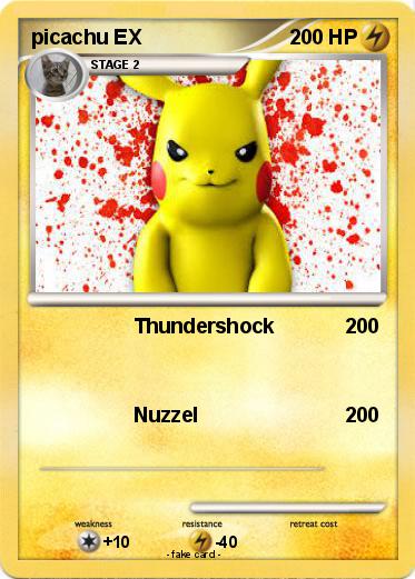 Pokemon picachu EX