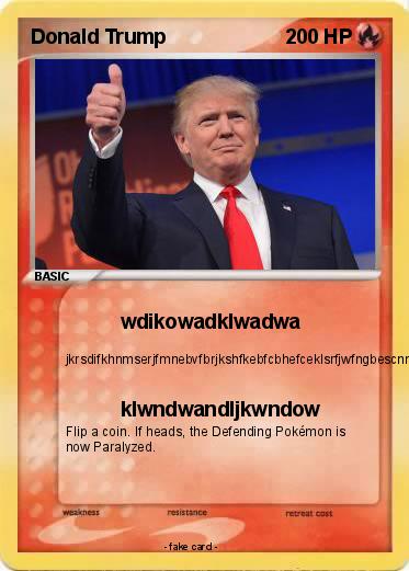 Pokemon Donald Trump