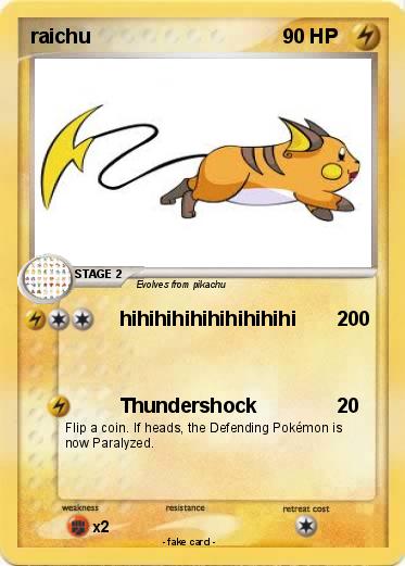 Pokemon raichu