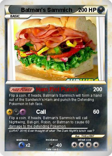 Pokemon Batman's Sammich