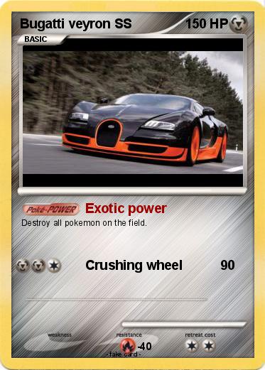 Pokemon Bugatti veyron SS