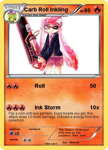 Pokemon Carb Roll Inkling