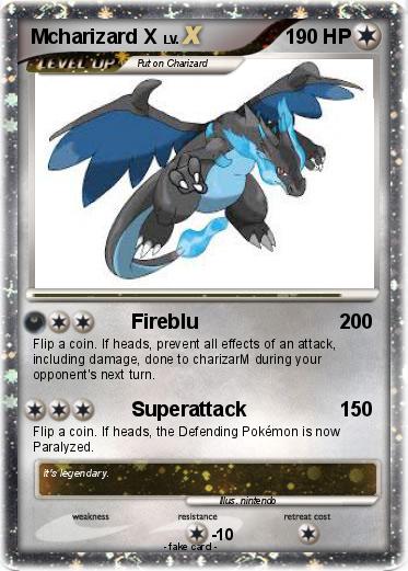 Pokemon Mcharizard X