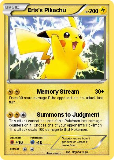 Pokemon Eris's Pikachu