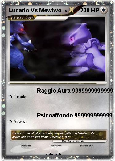 Pokemon Lucario Vs Mewtwo