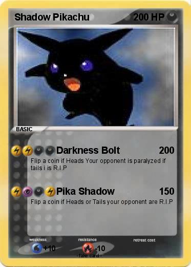Pokemon Shadow Pikachu