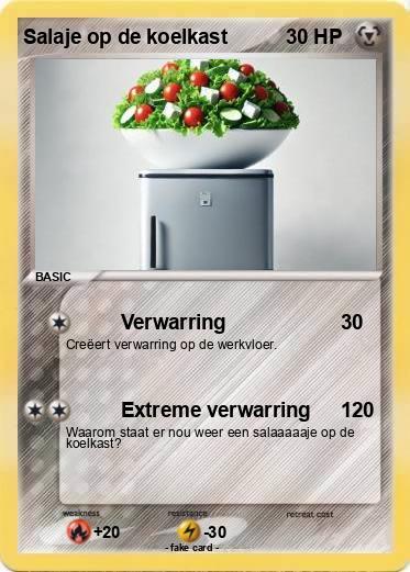 Pokemon Salaje op de koelkast