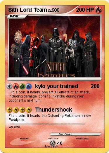 Pokemon Sith Lord Team