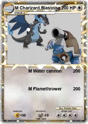 Pokemon M Charizard,Blastoise