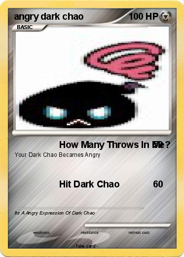 Pokemon angry dark chao