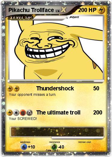 Pokemon Pikachu Trollface