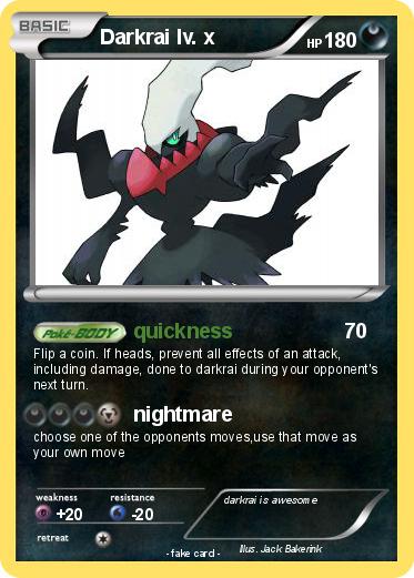 Pokemon Darkrai lv. x