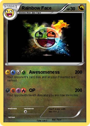 Pokemon Rainbow Face