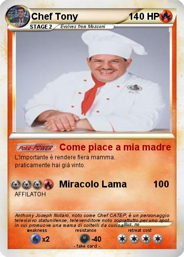 Pokemon Chef Tony