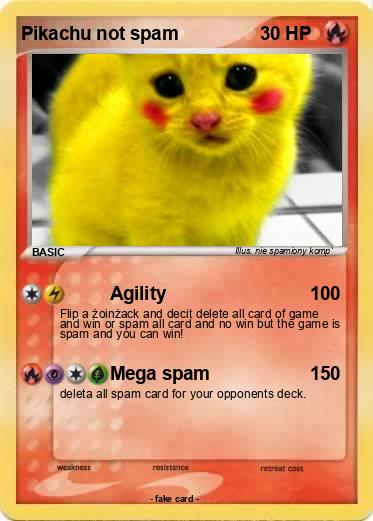 Pokemon Pikachu not spam