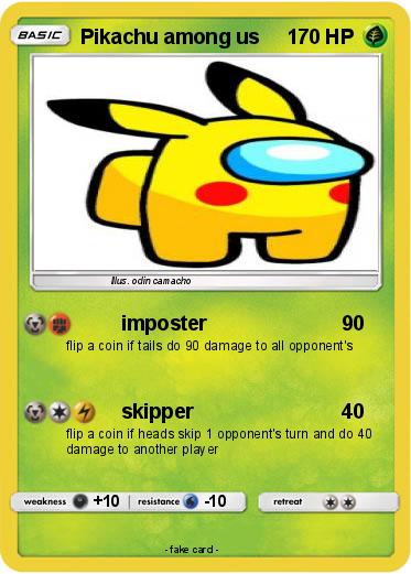 Pokemon Pikachu among us