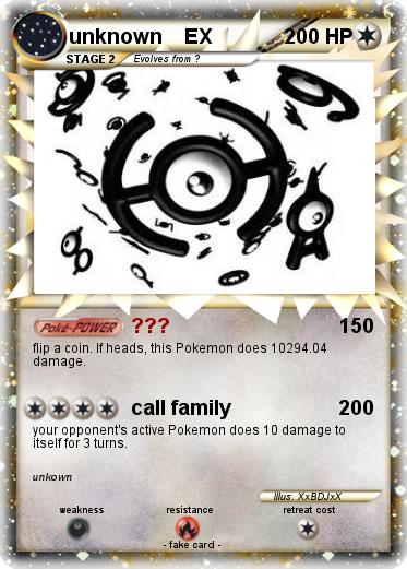 Pokemon unknown    EX
