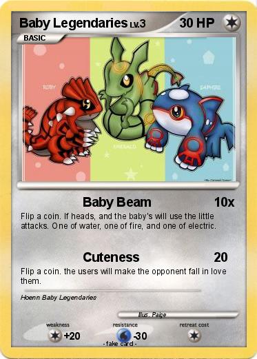 Pokemon Baby Legendaries