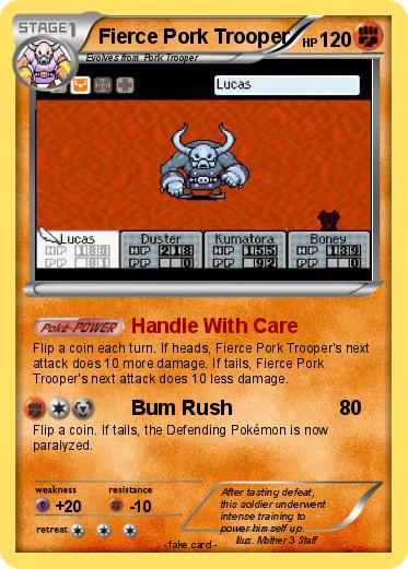 Pokemon Fierce Pork Trooper