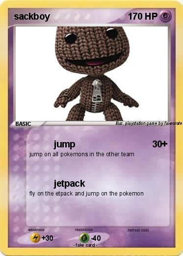 Pokemon sackboy