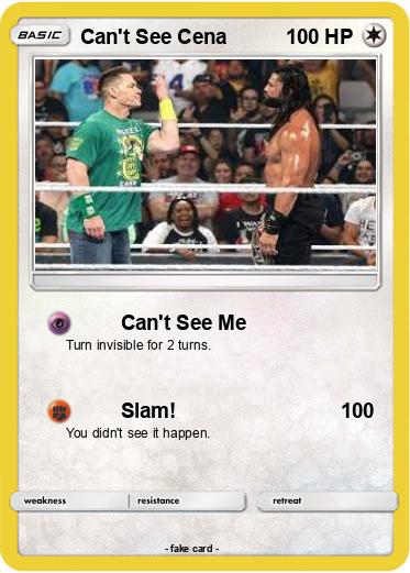 Pokemon Can't See Cena