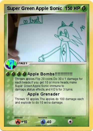 Pokemon Super Green Apple Sonic 