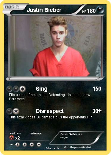 Pokemon Justin Bieber