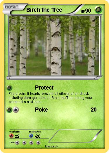 Pokemon Birch the Tree