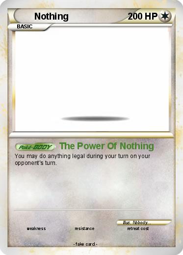 Pokemon Nothing