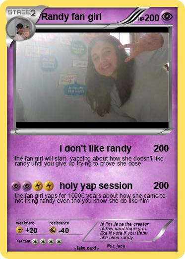 Pokemon Randy fan girl