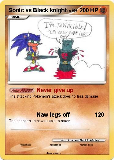 Pokemon Sonic vs Black knight