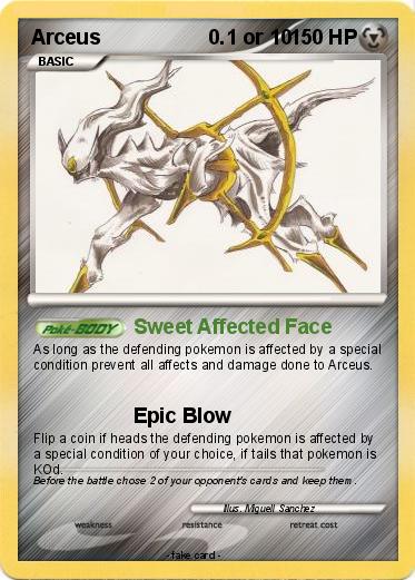 Pokemon Arceus                   0.1 or 10