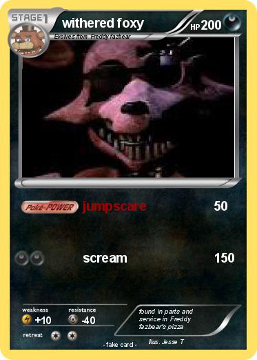 Pokemon withered foxy