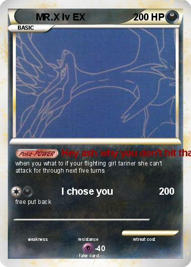 Pokemon MR.X lv EX