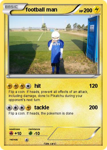 Pokemon football man