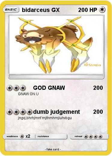 Pokemon bidarceus GX
