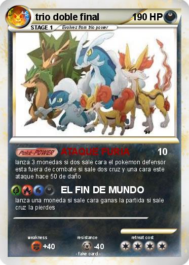 Pokemon trio doble final
