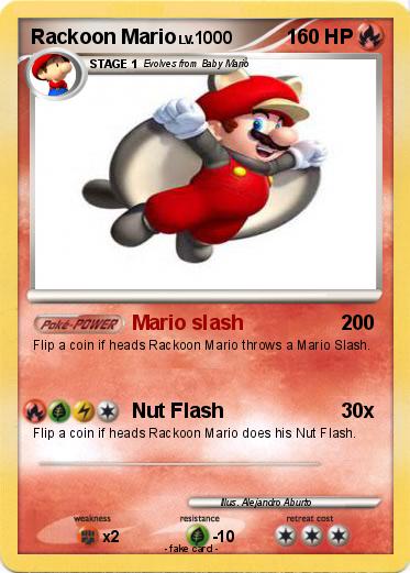 Pokemon Rackoon Mario