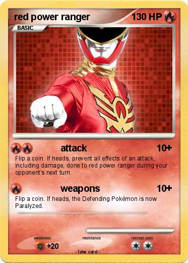 Pokemon red power ranger