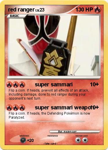Pokemon red ranger