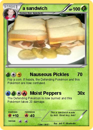 Pokemon a sandwich