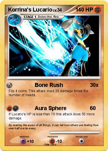 Pokemon Korrina's Lucario