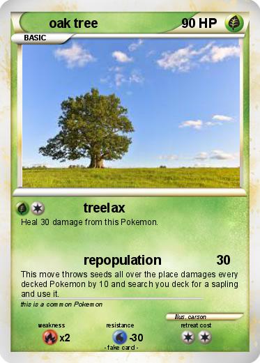 Pokemon oak tree