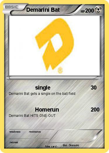 Pokemon Demarini Bat