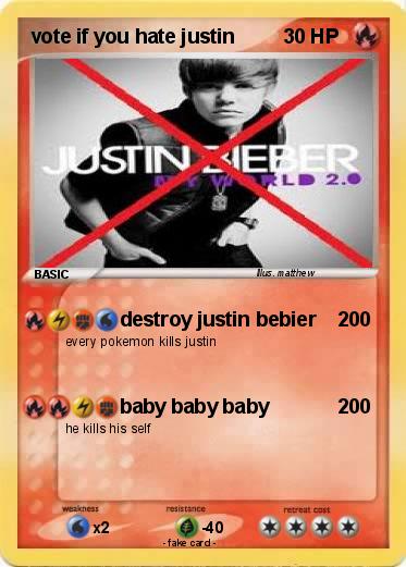 Pokemon vote if you hate justin