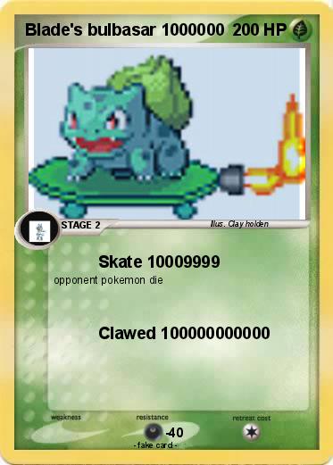 Pokemon Blade's bulbasar 1000000